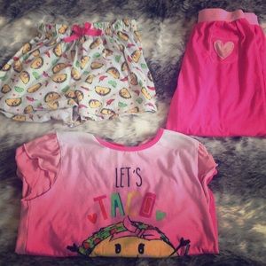 Summer and winter pajamas